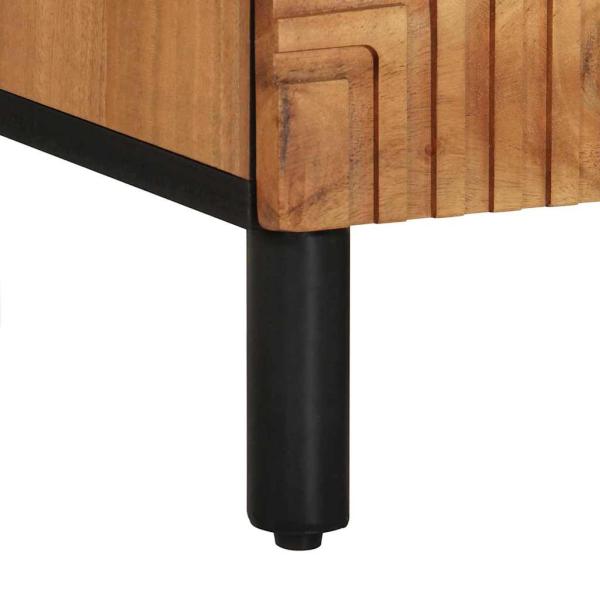 TV-Schrank 100x33,5x46 cm Massivholz Akazie