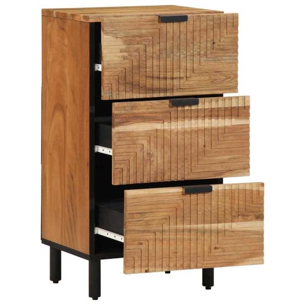 Sideboard 40x33x75 cm Massivholz Akazie