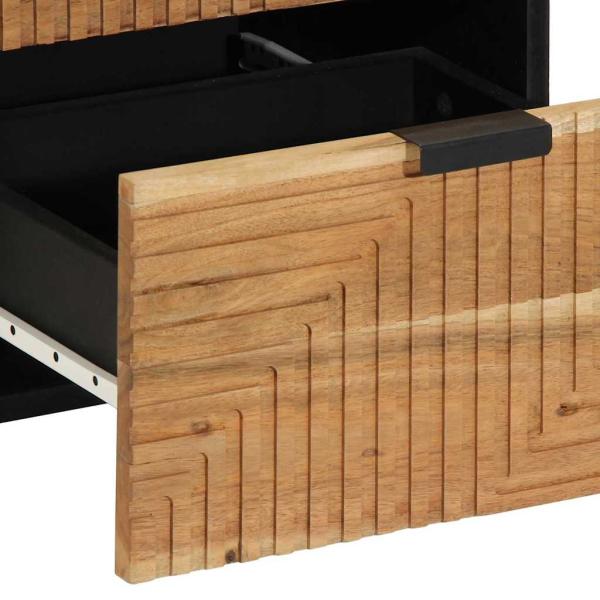 Sideboard 40x33x75 cm Massivholz Akazie