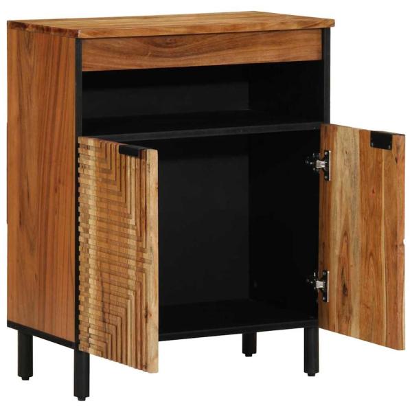 Sideboard 60x33x75 cm Massivholz Akazie