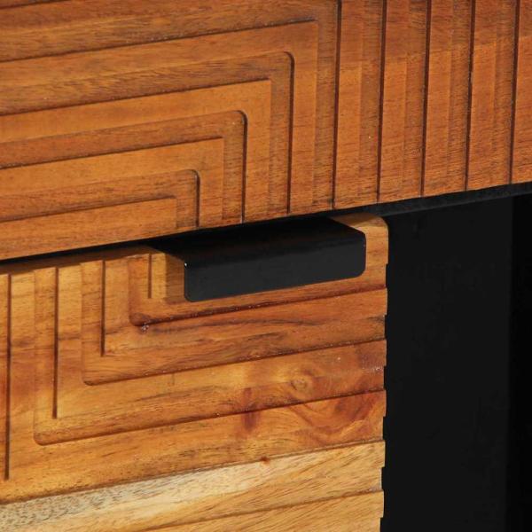 Sideboard 80x33x75 cm Massivholz Akazie