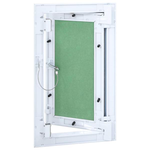 Zugangstür mit Aluminiumrahmen und Gipsplatte 200x400 mm