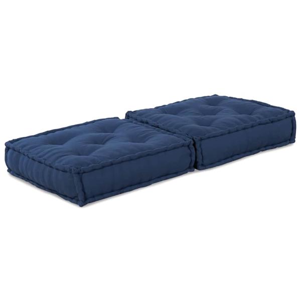 Modularer Pouf Indigo 70x70x36 aus Stoff