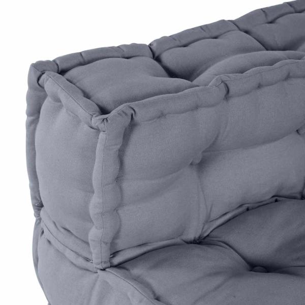 Modularer Pouffe Grau 70x70x54 Stoff