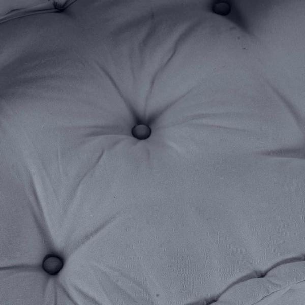 Modularer Pouf Grau 70x70x36 aus Stoff