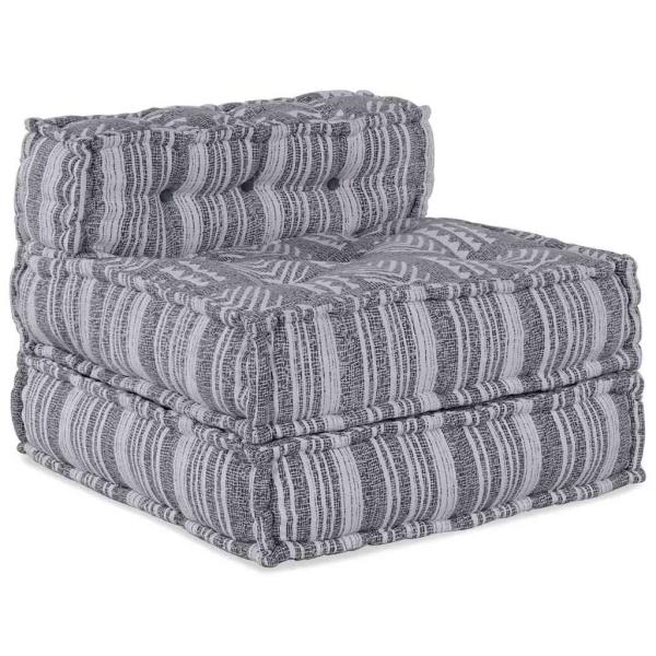 ARDEBO.de - Modular-Pouf Grau 70x70x54 Stoff
