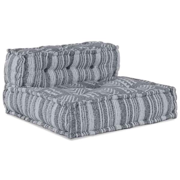 Modular-Pouf Grau 70x70x54 Stoff