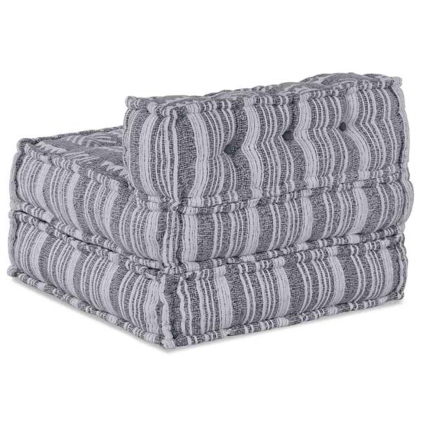 Modular-Pouf Grau 70x70x54 Stoff