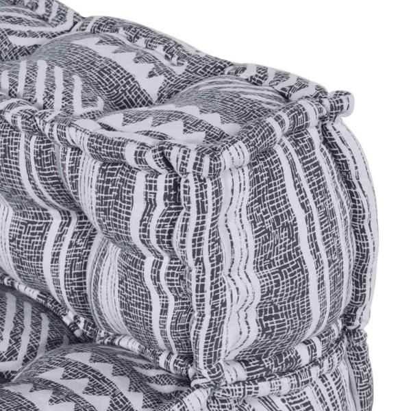 Modular-Pouf Grau 70x70x54 Stoff
