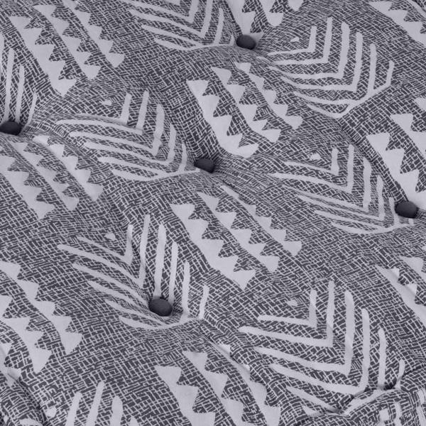 Modularer Pouffe Grau 70x70x36 Stoff