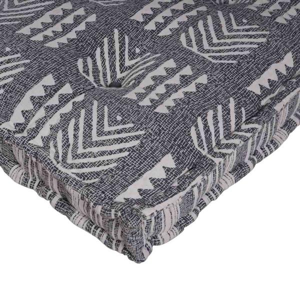 Palettensitzkissen grau 120x80x12 cm aus Stoff