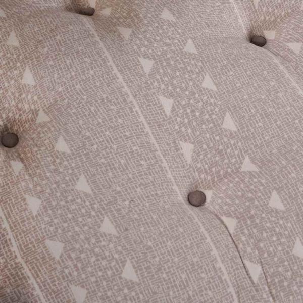 Palettkissen in Hellbraun 120x80x12 cm aus Stoff