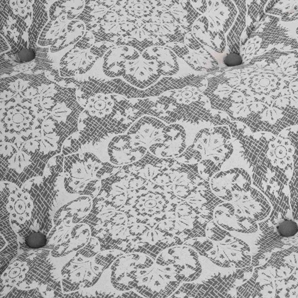 Palettkissen Hellgrau 120x80x12 cm aus Stoff