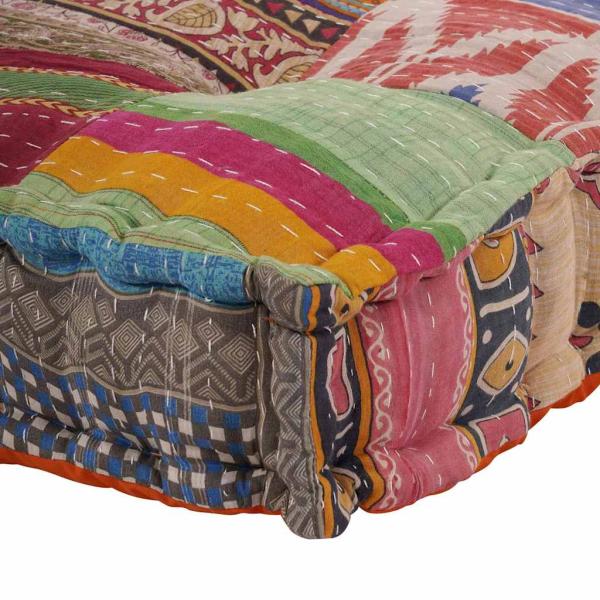 Palettensofa Kissen Patchwork Stoff