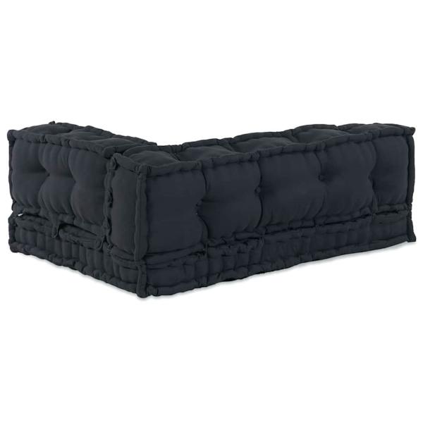 Palettensofa Kissen mit Arm- und Rückenstütze in Grau