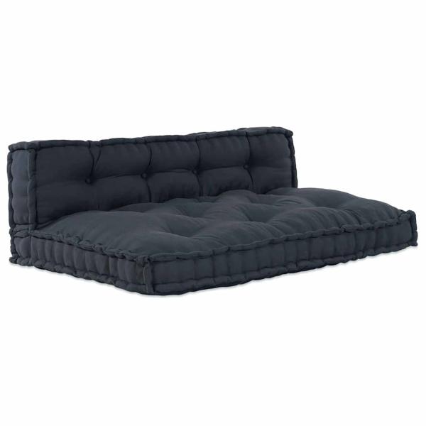 ARDEBO.de - Palettensofa-Kissen mit Rückenstütze in Anthrazit