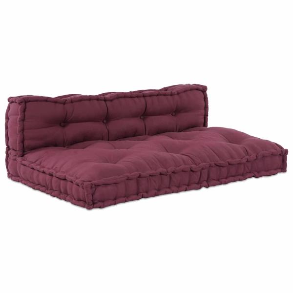 ARDEBO.de - Palettensofa-Kissen mit Rückenstütze in Rot