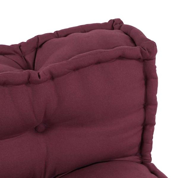 Palettensofa-Kissen mit Rückenstütze in Rot