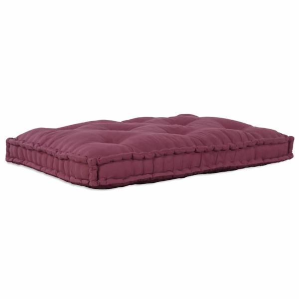 ARDEBO.de - Palettensofa Kissen Roter Stoff