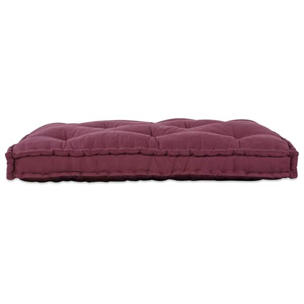 Palettensofa Kissen Roter Stoff