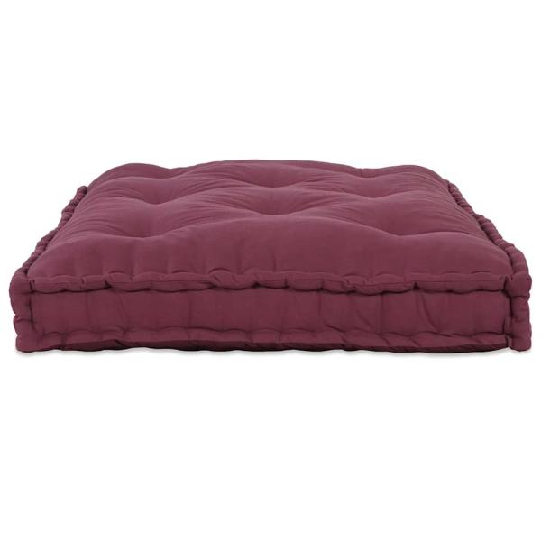 Palettensofa Kissen Roter Stoff