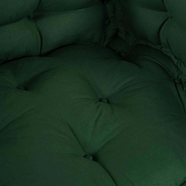 Paletten-Sofa-Kissen mit Arm- und Rückenlehne in Grün aus Stoff