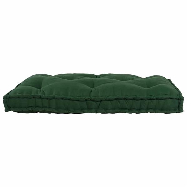 Palettensofa Kissen aus grünem Stoff