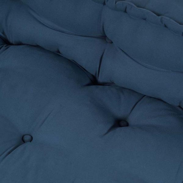 Pallet Sofa Kissen 2 Stk. Stoff Indigo 120 x 80 x 38 cm