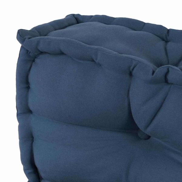 Palettensofa-Kissen mit Rückenteil, blauer Stoff