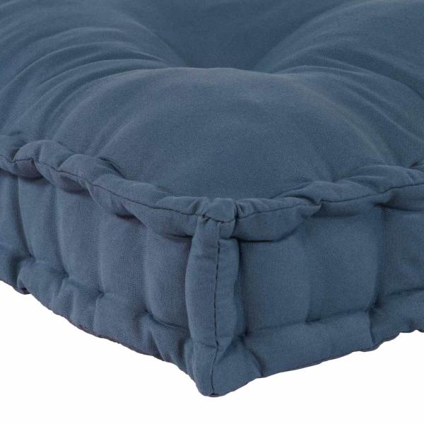 Palettensofa Kissen Blau Stoff