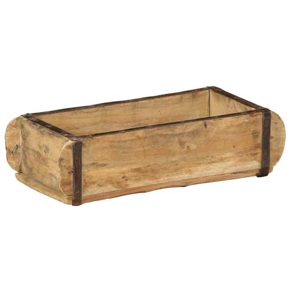 Tabletts 4 Stück 30x15x9 cm Massivholz Wiederverwertet
