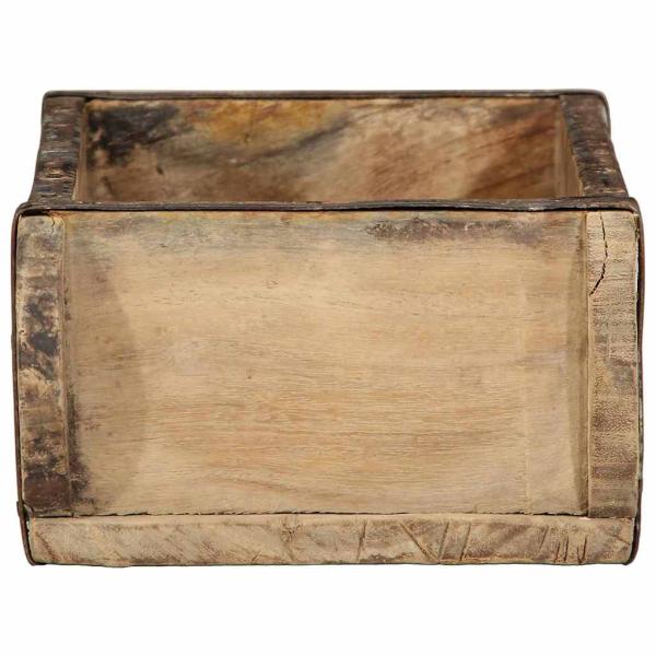 Tabletts 4 Stück 30x15x9 cm Massivholz Wiederverwertet