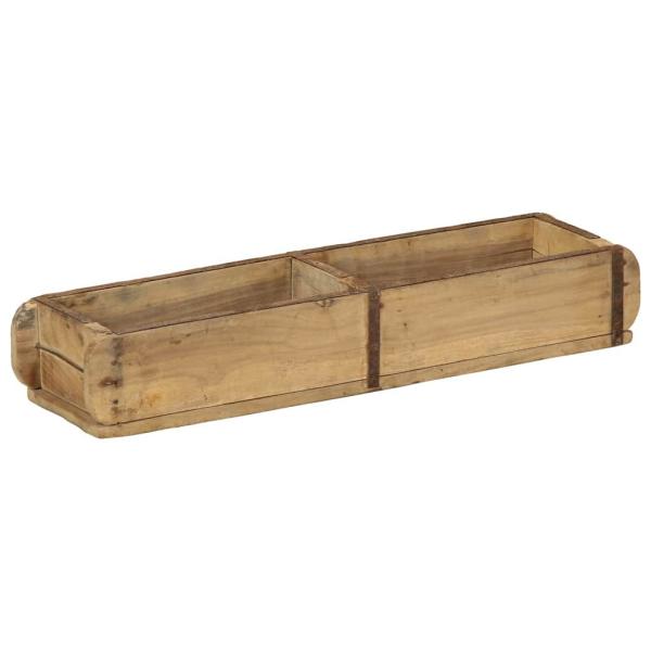 Tabletts 4 Stück 60,5x15x9 cm Massivholz Wiederverwendet