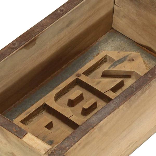 Tabletts 4 Stück 60,5x15x9 cm Massivholz Wiederverwendet