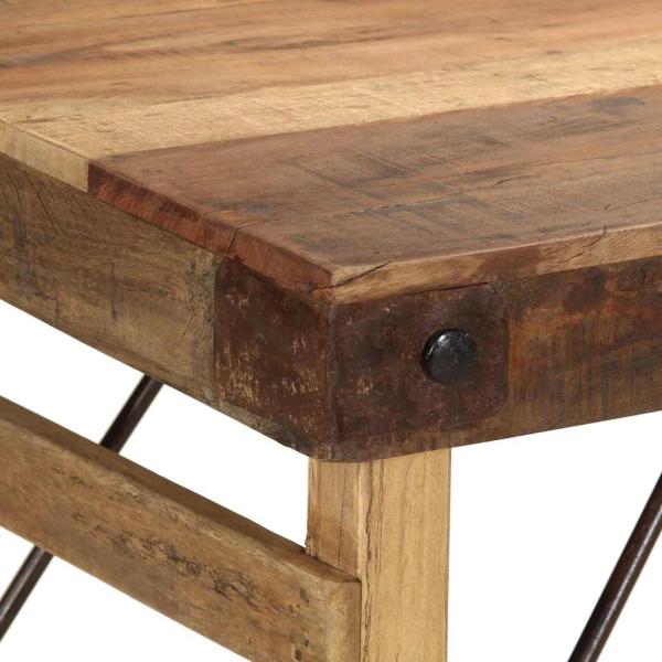 Esstisch 110x55x76 cm Massivholz Altholz