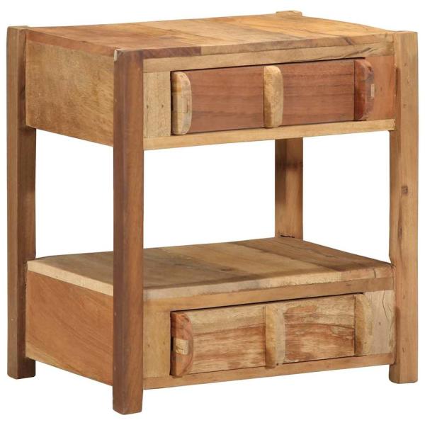 ARDEBO.de - Beistelltisch 43x32x46 cm aus recyceltem Holz
