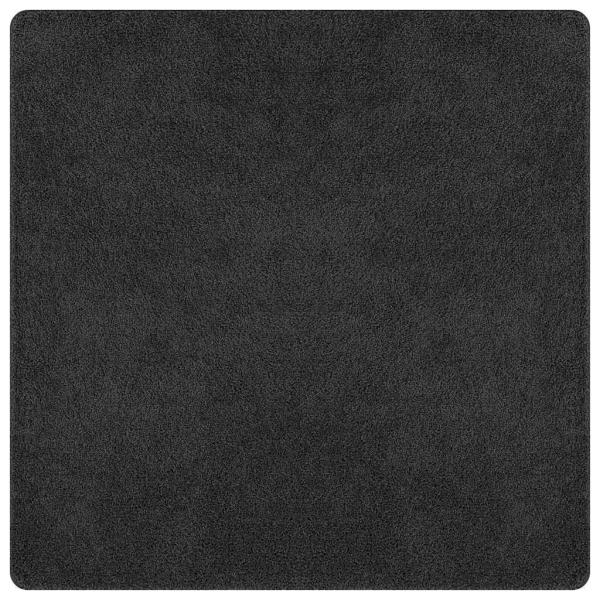 Shaggy Teppich mit Latexrücken Dunkelgrau 120x120 cm