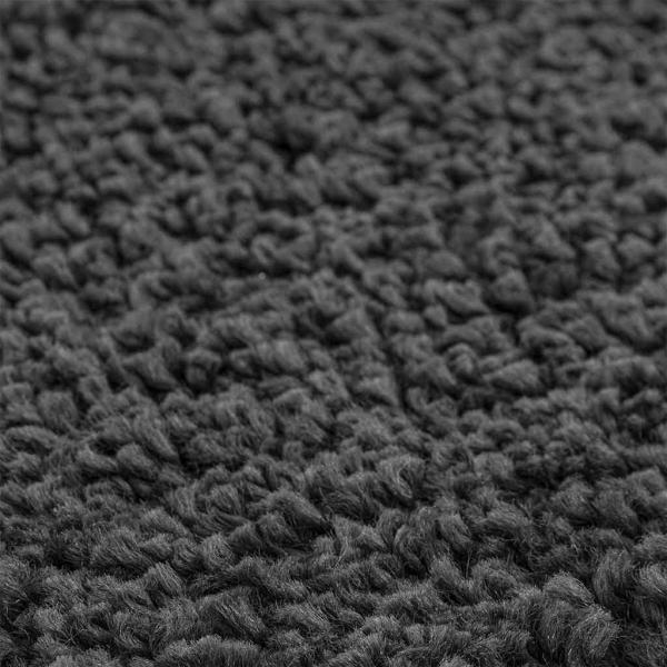 Flauschiger Teppich mit Latexbasis Dunkelgrau ø90 cm