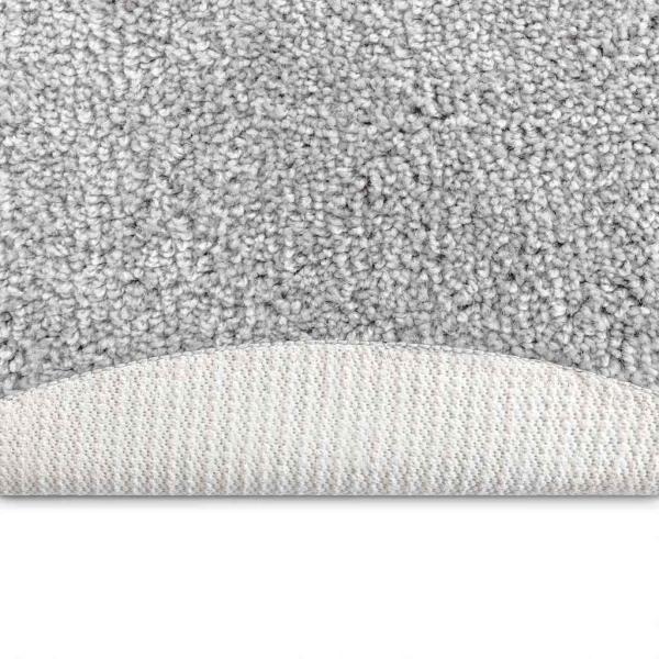 Flauschiger Teppich mit Latexrückseite Grau ø120 cm