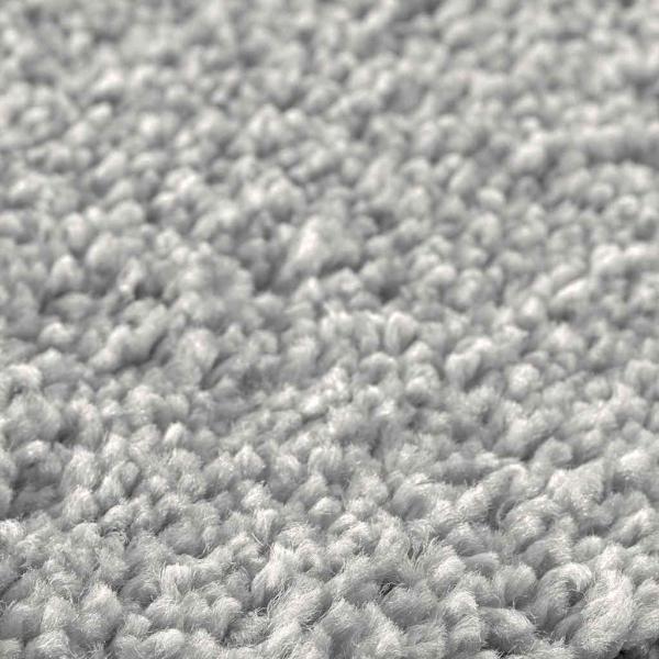 Kuscheliger Teppich mit Latexboden Grau ø160 cm