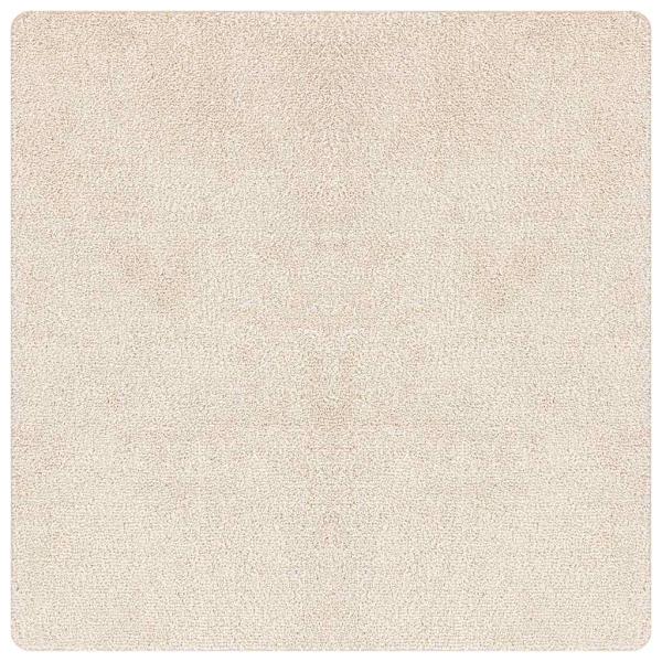 Flauschiger Teppich mit Latexrücken Creme 200x200 cm