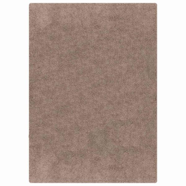 Hochflor Teppich mit Latexrücken Braun 160x230 cm