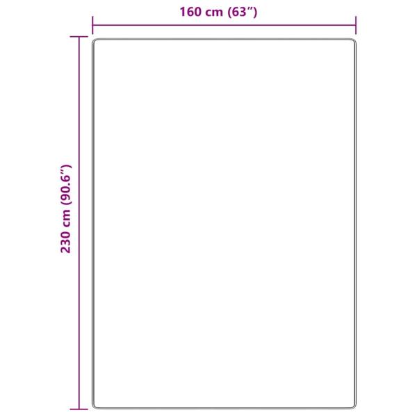 Hochflor Teppich mit Latexrücken Braun 160x230 cm