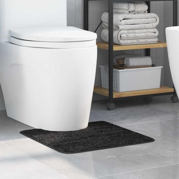 ARDEBO.de - Badematte U-Form Dunkelgrau 50x50 cm Polypropylen Rutschfest