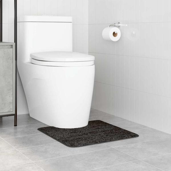 Badematte U-Form Dunkelgrau 50x50 cm Polypropylen Rutschfest