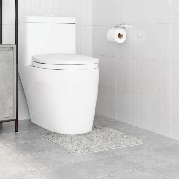 Badematte U-Form Grau 50x50 cm Polypropylen Rutschfest