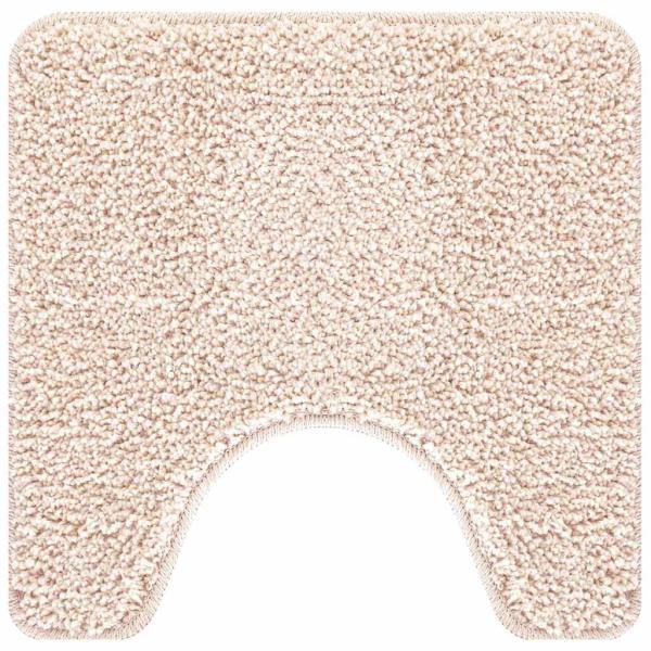 U-förmige Badematte Creme 50x50 cm Polypropylen Rutschfest