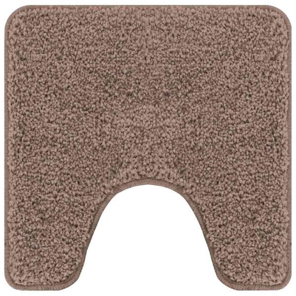 Badezimmermatte U-Form Braun 50x50 cm Polypropylen Rutschfest