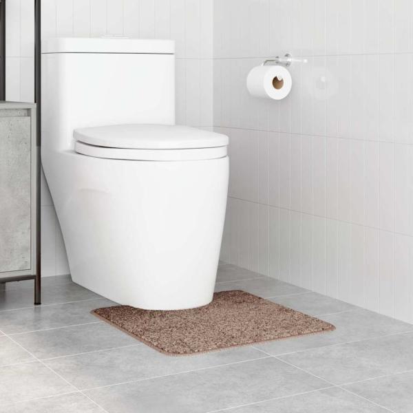 Badezimmermatte U-Form Braun 50x50 cm Polypropylen Rutschfest