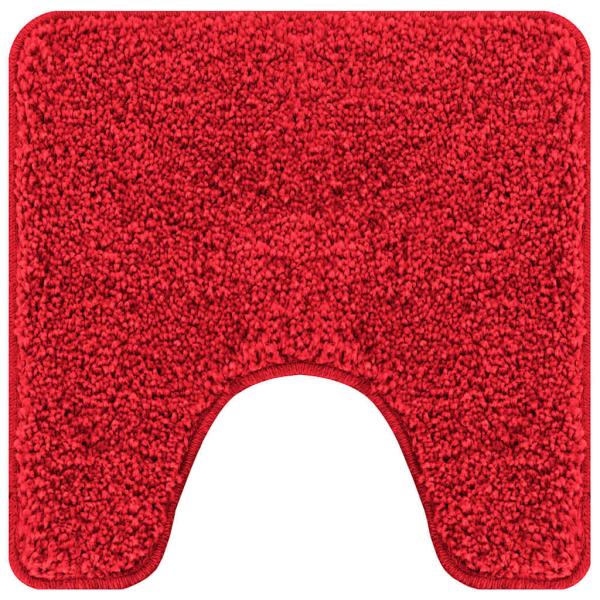 Badezimmermatte U-Form Rot 50x50 cm Polypropylen Rutschfest